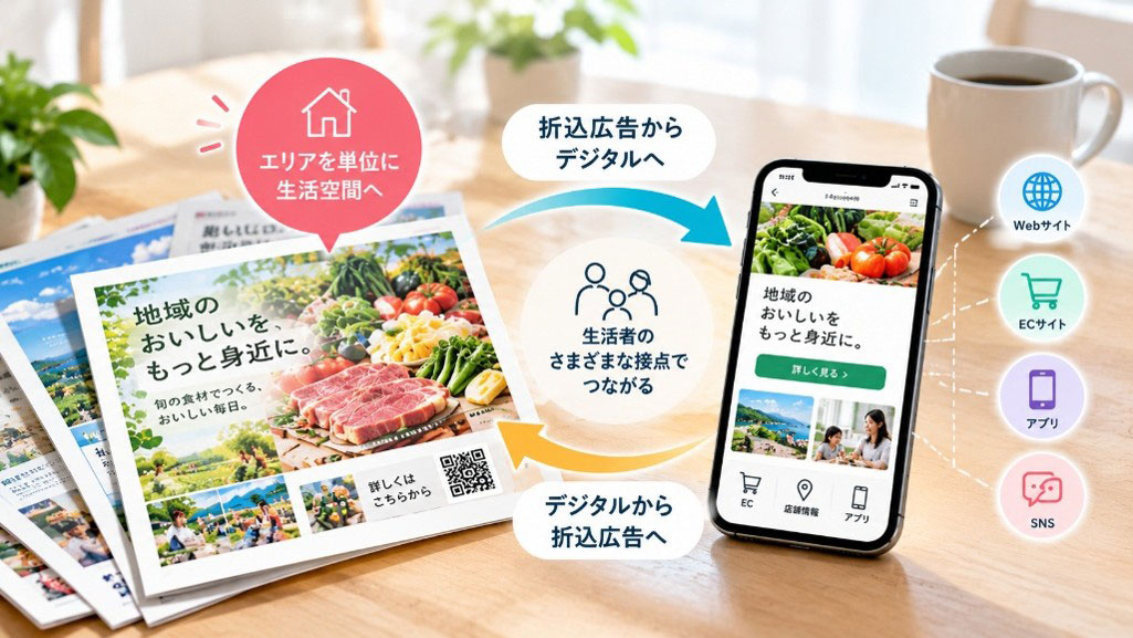 折込広告とデジタル広告は「競争」ではなく、接点の違いで考える